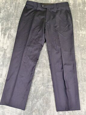 Executive Mens Blue Dress Pants 42R 36 Waist